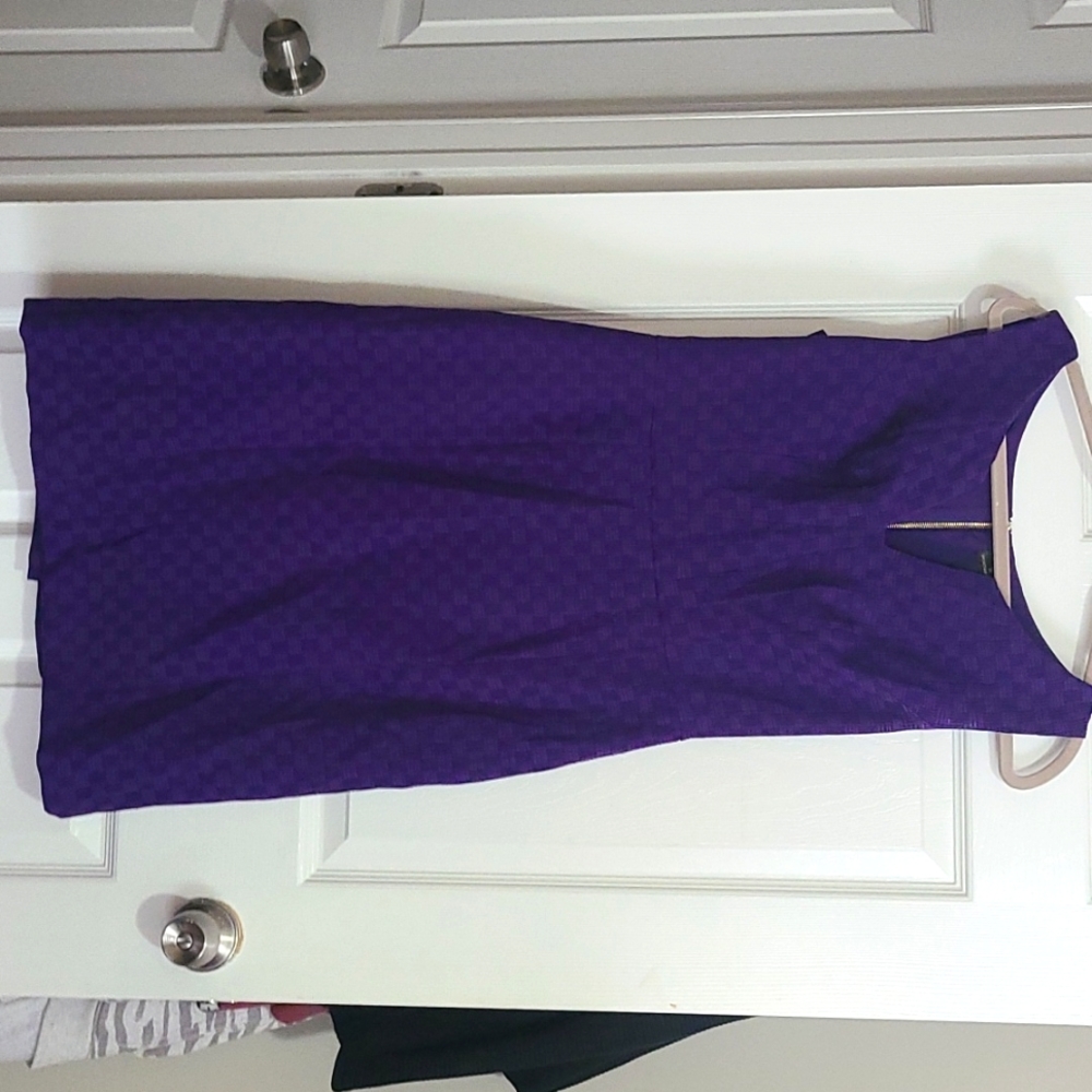 Purple textured dress